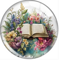 Floral Faith Bible 20mm Snap Charm for Snap Charm Jewelry