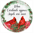 "When Cardinal's Appear Angel's Are Near" 20mm Snap Charm for Snap Jewelry