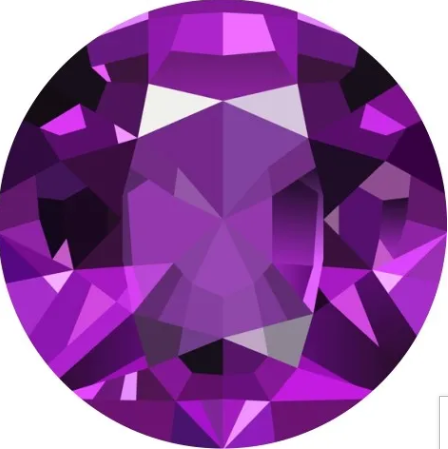 Birthstone Faceted Print 20mm Snap Charm for Snap Charm Jewelry (Assorted Months)