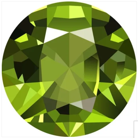 Birthstone Faceted Print 20mm Snap Charm for Snap Charm Jewelry (Assorted Months)