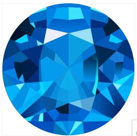 Birthstone Faceted Print 20mm Snap Charm for Snap Charm Jewelry (Assorted Months)