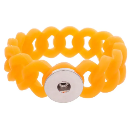 Silicone Wide Loop Single Snap 20mm ( Assorted Colors)