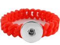Silicone Wide Loop Single Snap 20mm ( Assorted Colors)