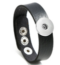 Leather Adjustable Snap 20mm Snap Bracelet for 20mm Snap Charm Jewelry