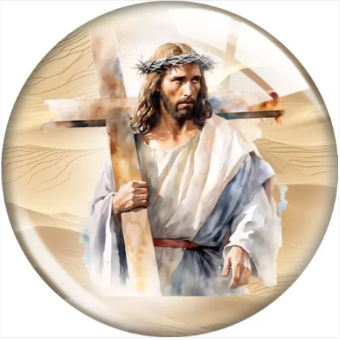 Religious Jesus Cross Crucifix 20mm Snap for Snap Charm Jewelry