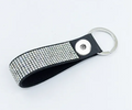 Rhinestone Suede Key Chain Strap 20mm Snap Charm (Assorted Colors)