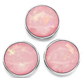 Pink Iridescent 20mm Snap Charm for Snap Charm Jewelry