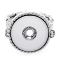 Elastic Stretch Rhinestone 20mm Snap Ring for Snap Jewelry