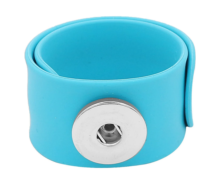 Silicone Children's Single Snap-Slap Bracelet for 20mm Snaps