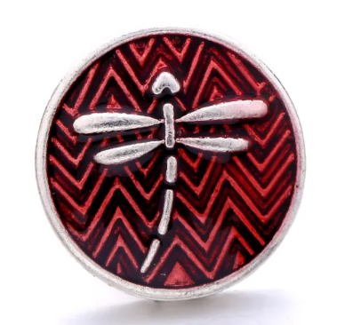 Enameled Metal Dragonfly 18mm-20mm (Assorted Colors) for Snap Charm Jewelry