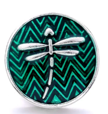 Enameled Metal Dragonfly 18mm-20mm (Assorted Colors) for Snap Charm Jewelry