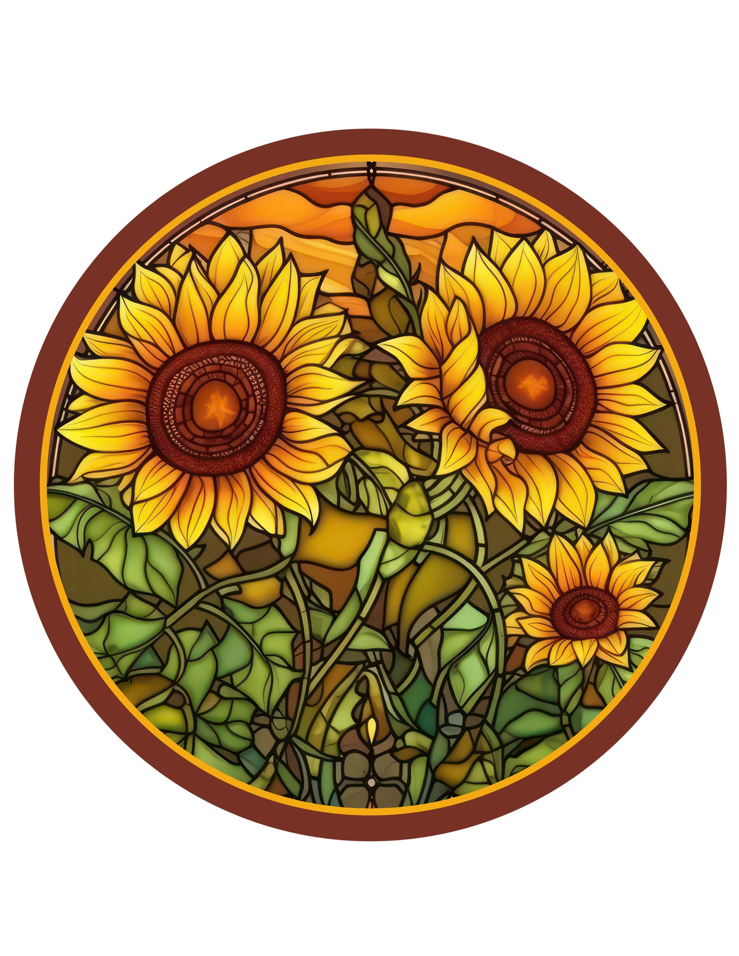 Sunflower Art Snap Charm 20mm