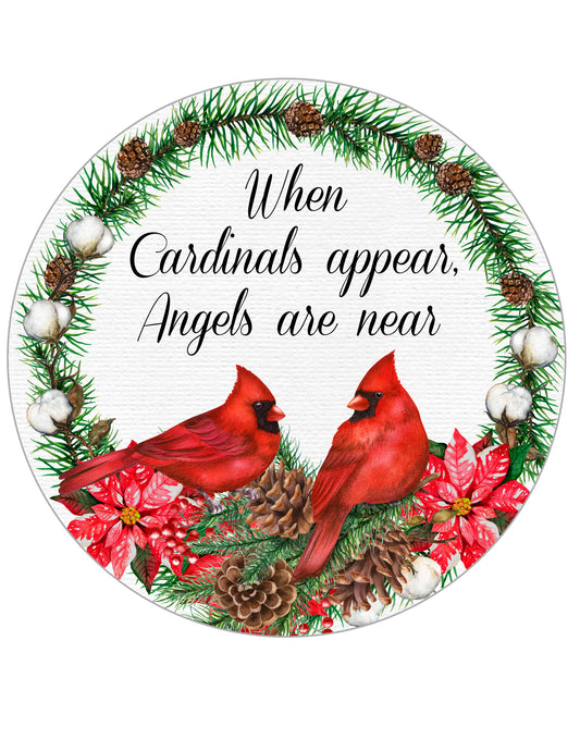 When Cardinals Appear Angels Are Near Snap Charm 20mm