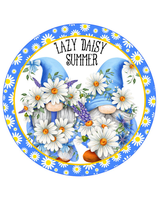Lazy Daisy Summer Gnomes Snap Charm 20mm