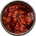 Simple Elegance Jewelry 20mm round red acrylic foil snap jewelry charm with a metallic textured finish