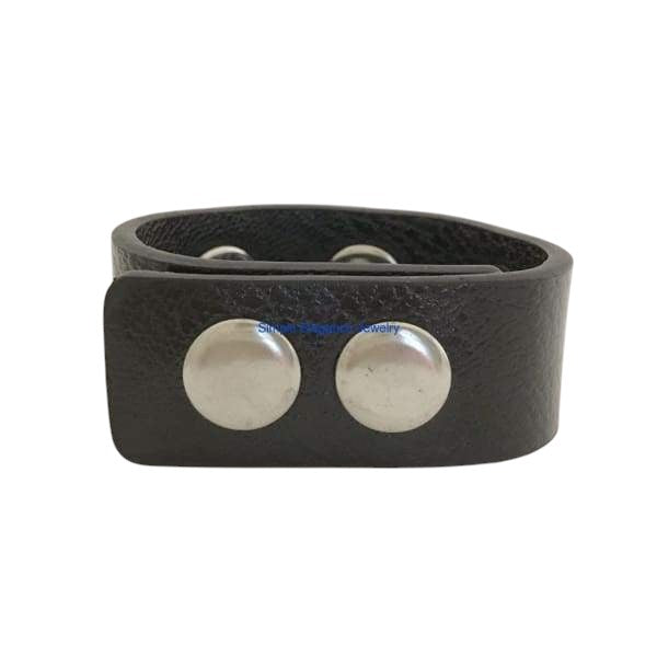 Triple Snap PU Leather 20mm Snap Charm Bracelet Fit's Size 6"-8" Wrist (Assorted Color)