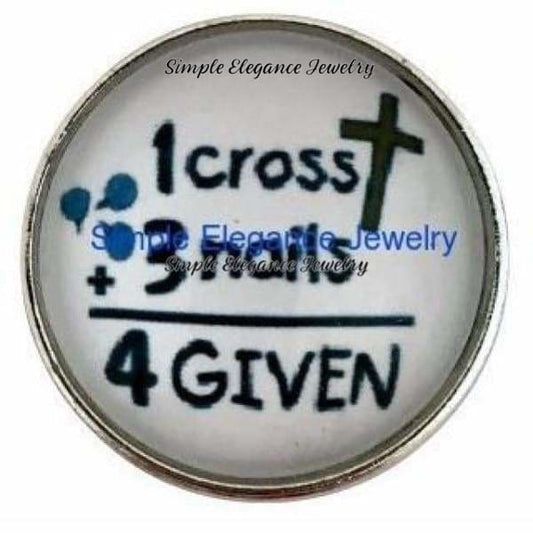 1 Cross-3 Nails-4 Given Snap 20mm for Snap Jewelry - Snap Jewelry