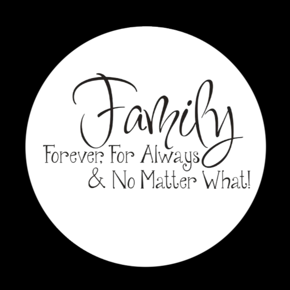 Family Forever For Always & No Matter What Snap Charm 20mm