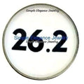 26.2 Marathon Snap Charm 20mm - Snap Jewelry