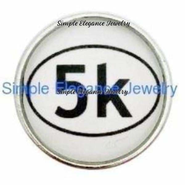 5K Runner Snap 20mm for Snap Charm Jewelry - Snap Jewelry