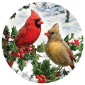 Cardinal Winter Holly Berry Winter Snap Charm 20mm