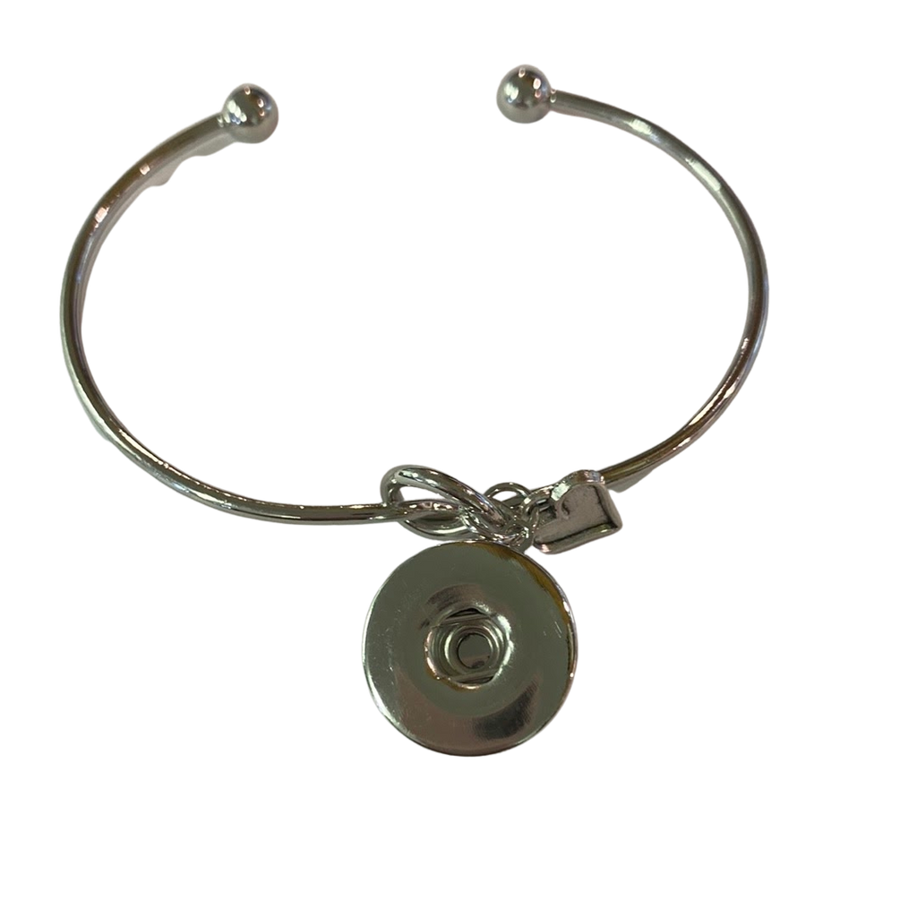 Love Knot Bangle Dangle Charm 20mm Snap Bracelet