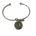 Love Knot Bangle Dangle Charm 20mm Snap Bracelet