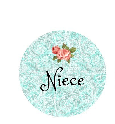 Niece Floral Snap Charm 20mm