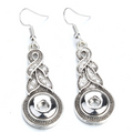 Rhinestone 12mm Mini Snap Dangle Earring