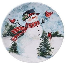 Christmas Winter Snowman Snap Charm 20mm