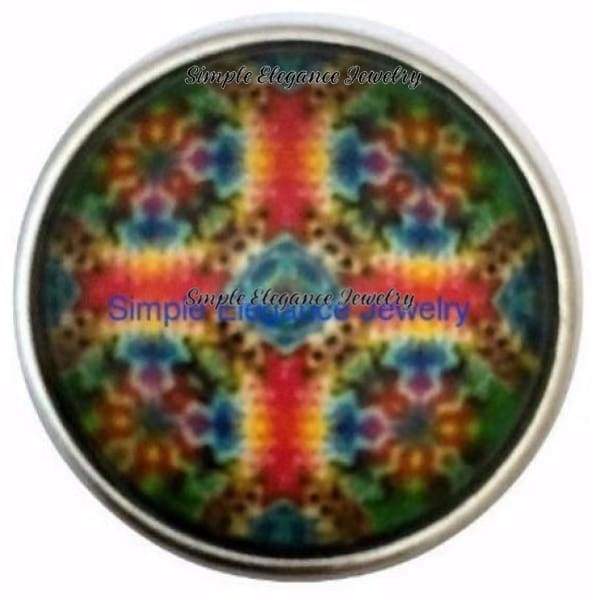 Abstract Cross Snap 18mm - Snap Jewelry