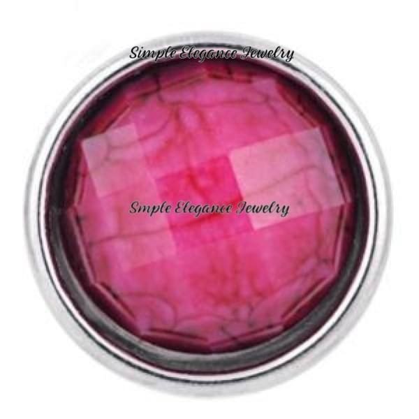 Acrylic Faceted Mini Snaps 12mm for Snap Jewelry - Pink - Snap Jewelry