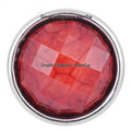 Acrylic Faceted Mini Snaps 12mm for Snap Jewelry - Red - Snap Jewelry