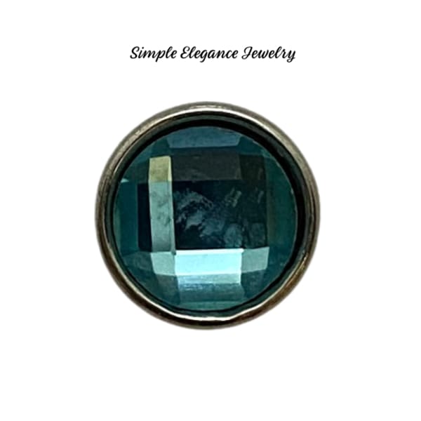 Acrylic Faceted MINI Snaps 12mm Snap Charms - Turquoise - Snap Jewelry