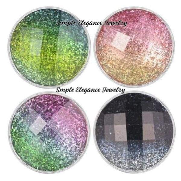 Acrylic Faceted Snap for Snap Charm Jewelry 20mm Several Colors to Choose From) - Green - Snap Jewelry