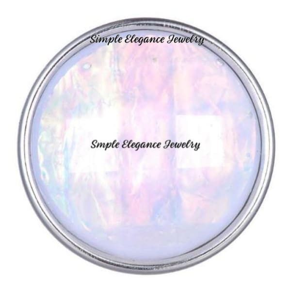 Acrylic Faceted Snap for Snap Charm Jewelry 20mm Several Colors to Choose From) - Opal - Snap Jewelry