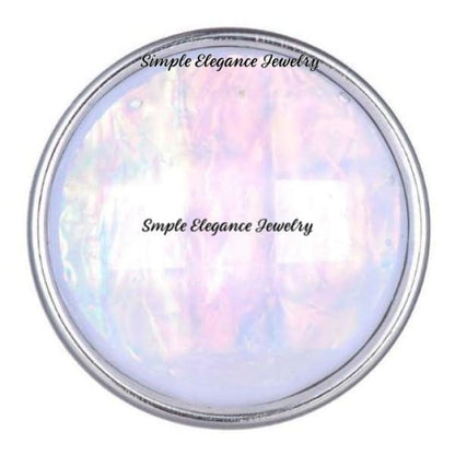 Acrylic Faceted Snap for Snap Charm Jewelry 20mm Several Colors to Choose From) - Opal - Snap Jewelry