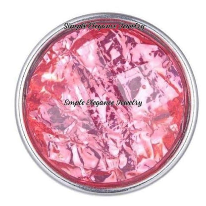Acrylic Faceted Snap for Snap Charm Jewelry 20mm Several Colors to Choose From) - Pink - Snap Jewelry