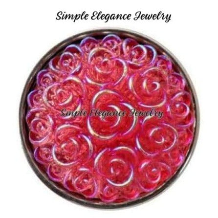 Acrylic Rose Snap 18mm for Snap Jewelry - Pink - Snap Jewelry