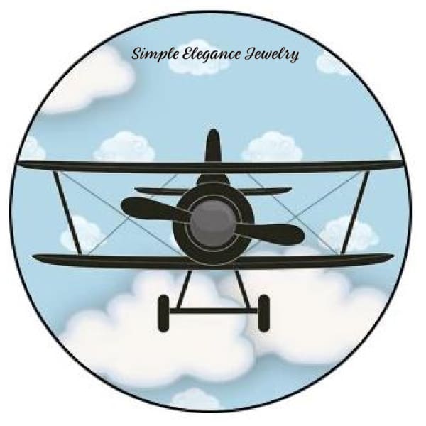 Airplane-Bi-Plane Snap 20mm for Snap Jewelry - Snap Jewelry