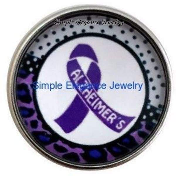 Alzheimer Awareness 20mm Snap - Snap Jewelry