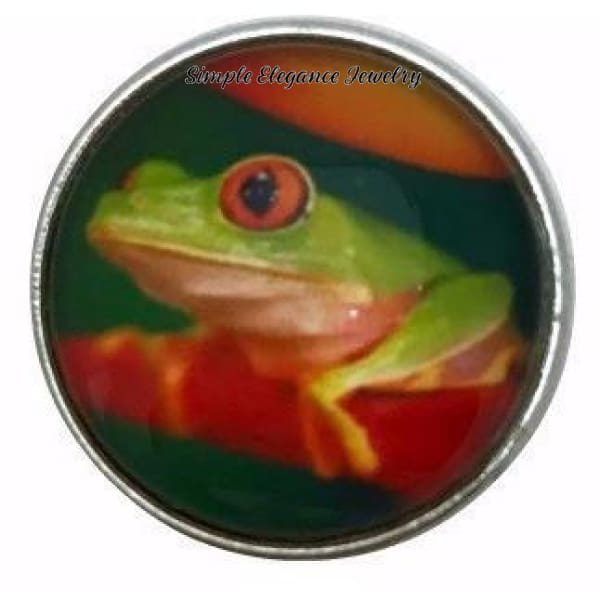 Amazon Frog Collection Snap Charm 20mm (12 Options) - 106 - Snap Jewelry