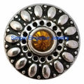 Amber Birthstone Snap (November) 18mm - Snap Jewelry