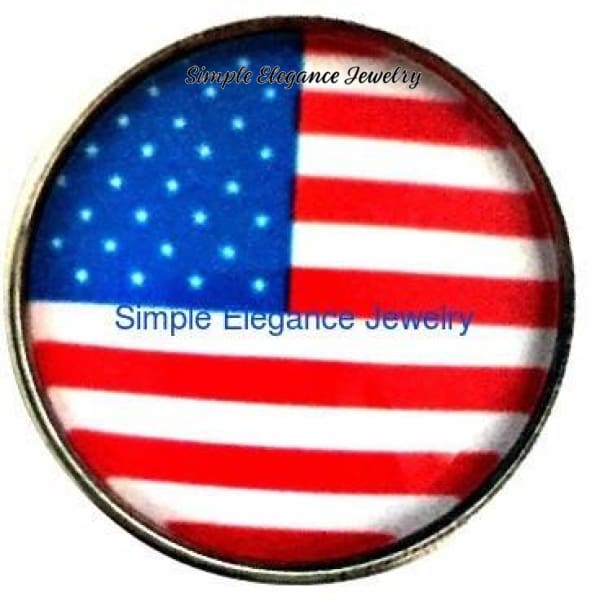 American Flag Snap 20mm for Snap Jewelry - Snap Jewelry
