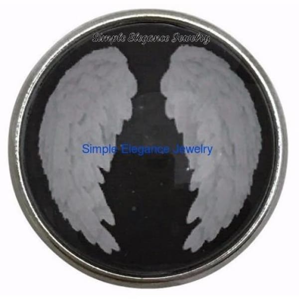 Angel Wings Snap Charm 20mm for Snap Jewelry - Snap Jewelry