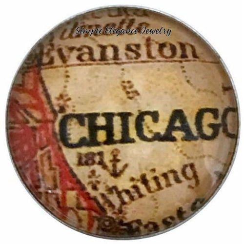 Antique Globe/Map Snap Collection 18mm Snap Charms (12 Designs) - 102 - Snap Jewelry