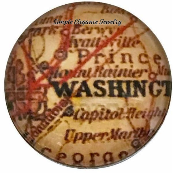 Antique Globe/Map Snap Collection 18mm Snap Charms (12 Designs) - 103 - Snap Jewelry