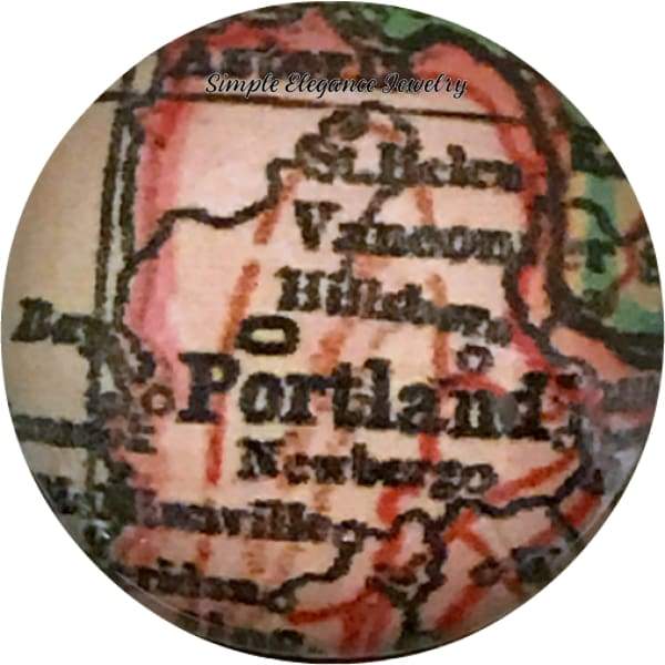 Antique Globe/Map Snap Collection 18mm Snap Charms (12 Designs) - 110 - Snap Jewelry