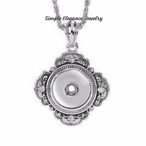 Antique Rhinestone Snap Necklace-Chain 20mm Snaps - Snap Jewelry