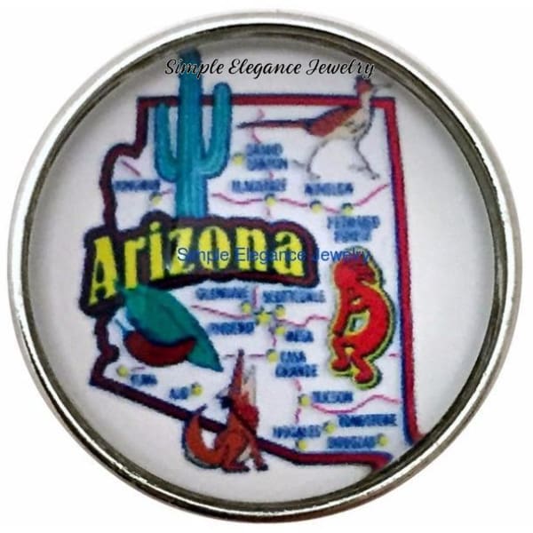 Arizona State Snap 20mm for Snap Charm Jewelry - Snap Jewelry